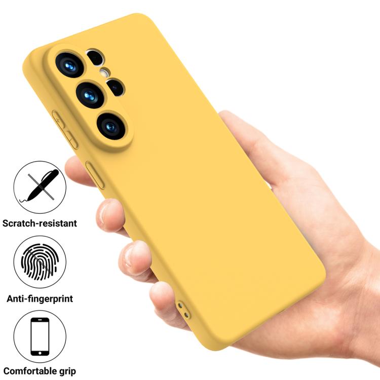 For Samsung Galaxy S26 Ultra 5G Solid Color Liquid Silicone Dropproof Full Coverage Phone Case
