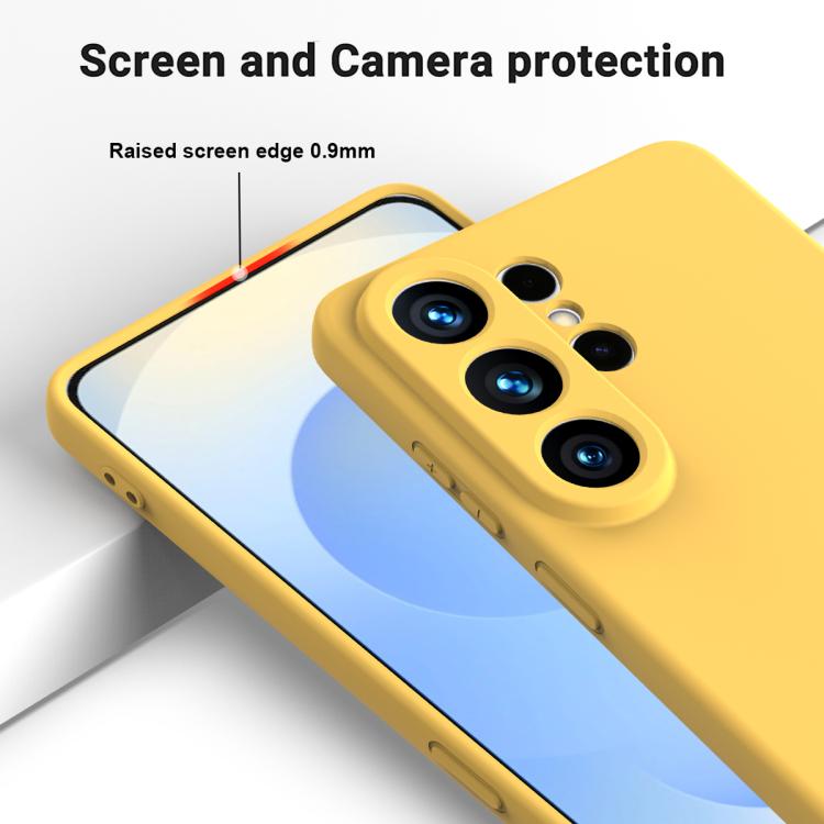 For Samsung Galaxy S26 Ultra 5G Solid Color Liquid Silicone Dropproof Full Coverage Phone Case