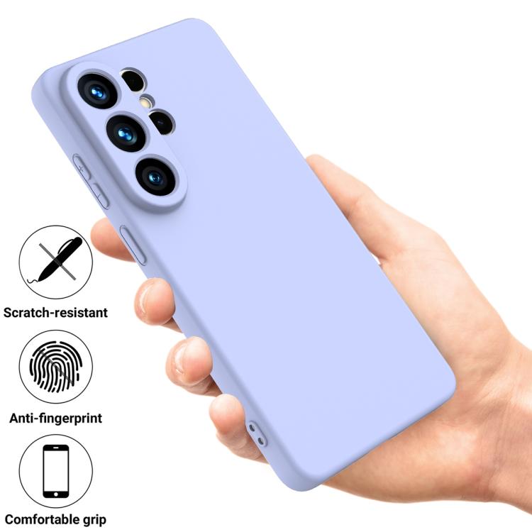 For Samsung Galaxy S26 Ultra 5G Solid Color Liquid Silicone Dropproof Full Coverage Phone Case
