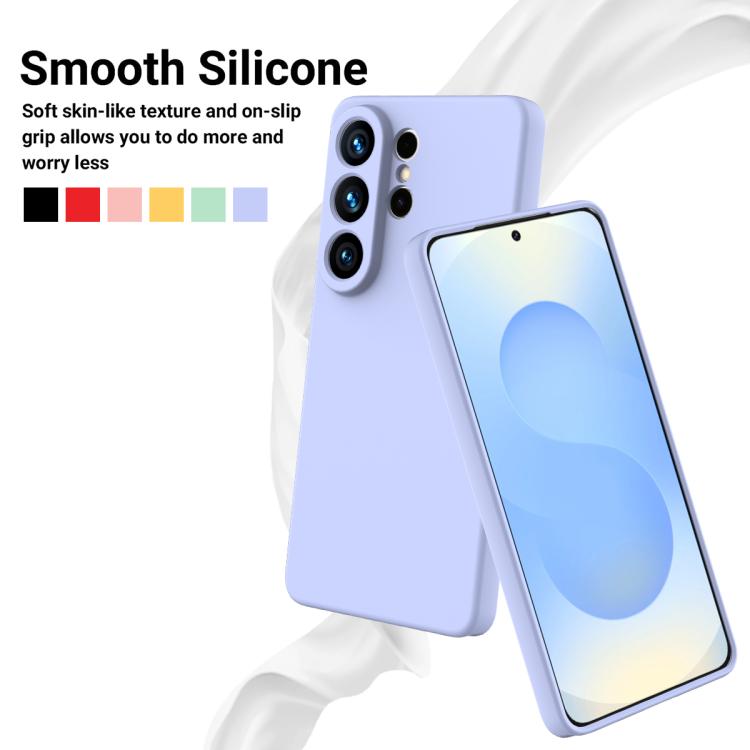 For Samsung Galaxy S26 Ultra 5G Solid Color Liquid Silicone Dropproof Full Coverage Phone Case