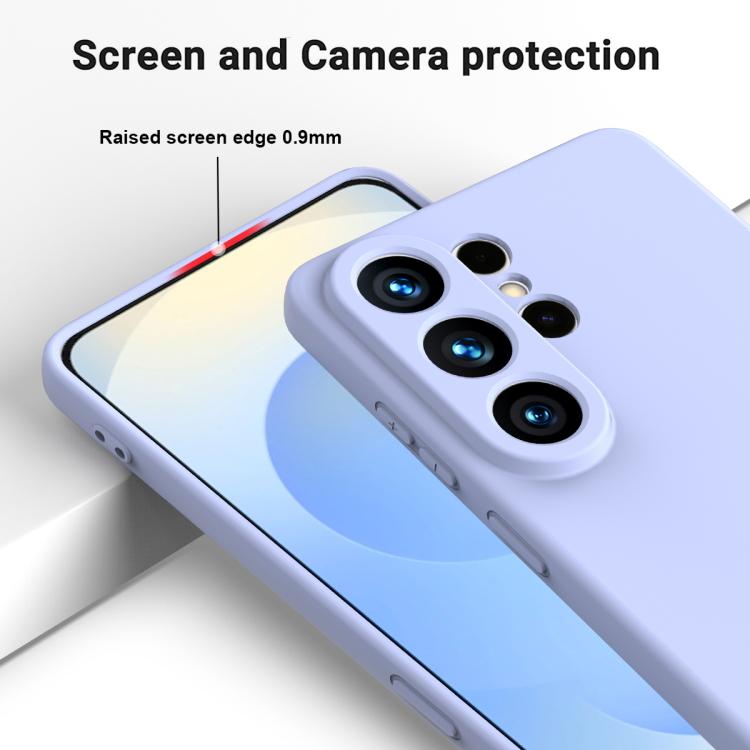 For Samsung Galaxy S26 Ultra 5G Solid Color Liquid Silicone Dropproof Full Coverage Phone Case