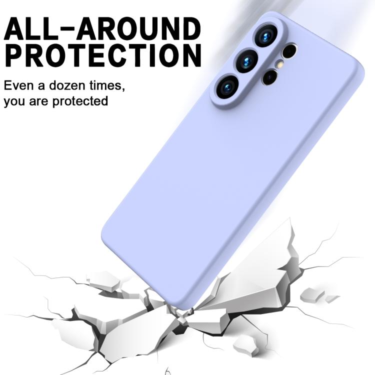 For Samsung Galaxy S26 Ultra 5G Solid Color Liquid Silicone Dropproof Full Coverage Phone Case