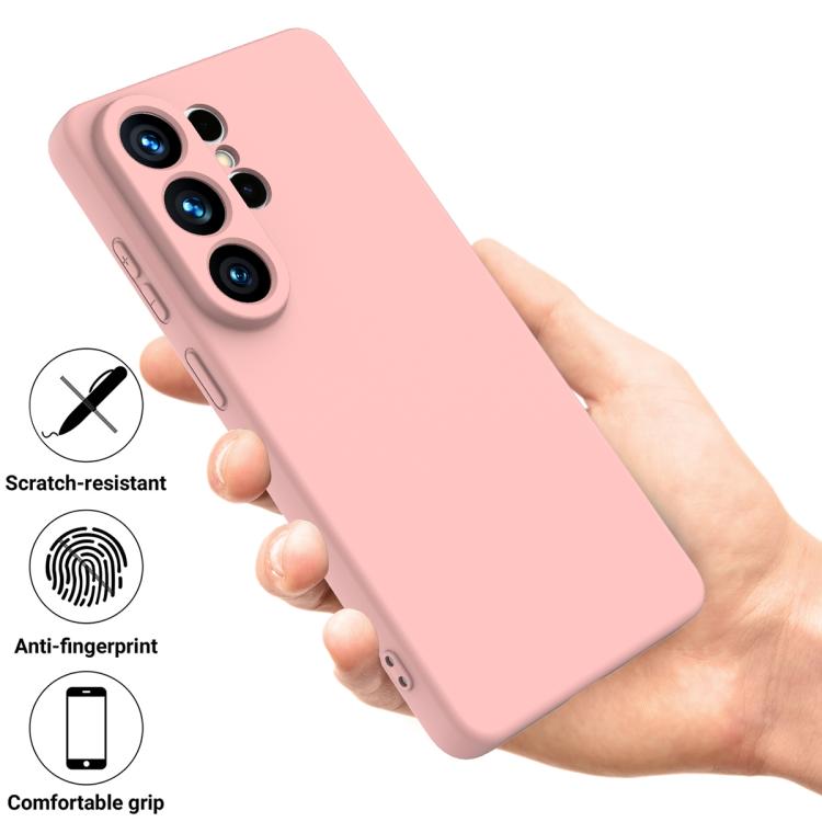 For Samsung Galaxy S26 Ultra 5G Solid Color Liquid Silicone Dropproof Full Coverage Phone Case