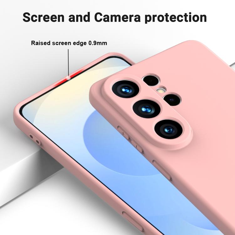 For Samsung Galaxy S26 Ultra 5G Solid Color Liquid Silicone Dropproof Full Coverage Phone Case