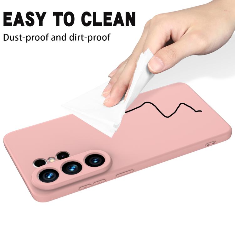 For Samsung Galaxy S26 Ultra 5G Solid Color Liquid Silicone Dropproof Full Coverage Phone Case
