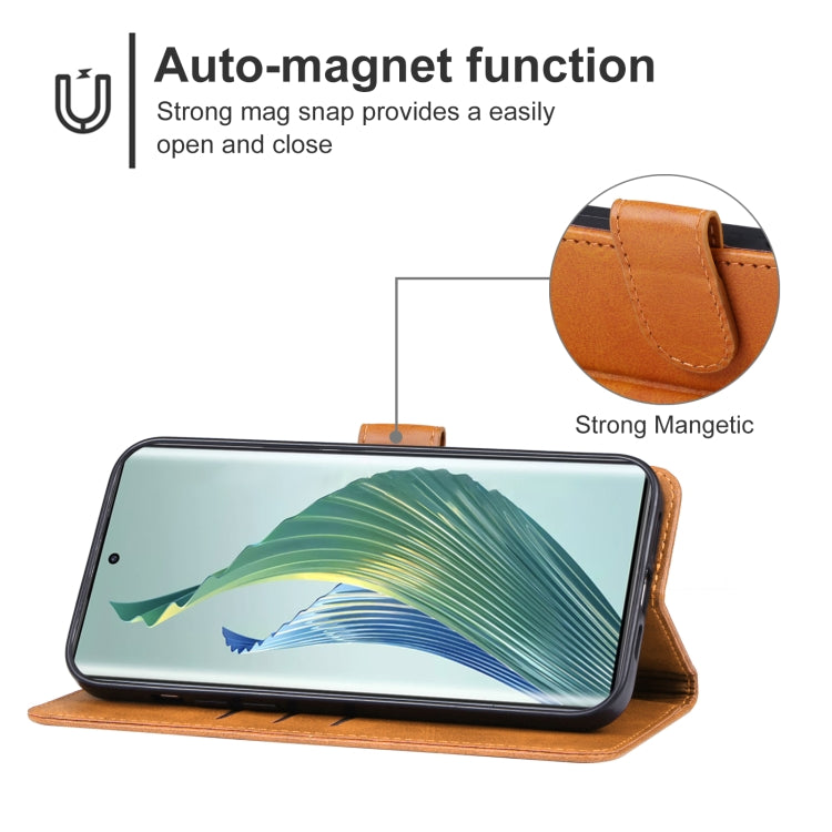 For Honor Magic 5 Lite Leather Phone Case