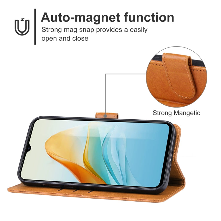 For ZTE Blade V40 Design Leather Phone Case