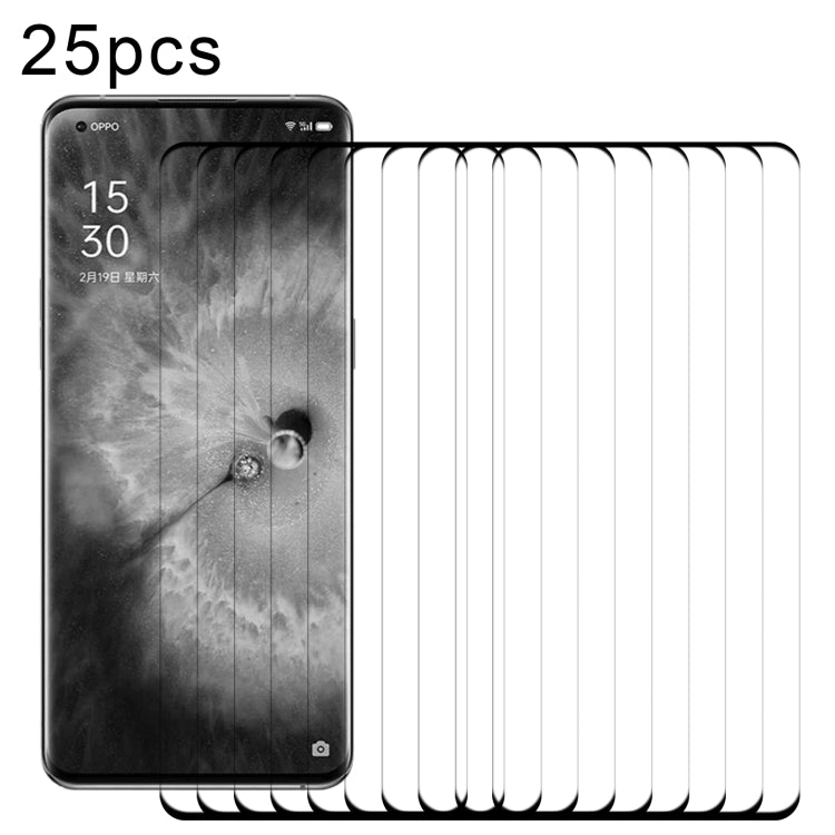 For OPPO Find X6 25pcs 3D Curved Edge Full Screen Tempered Glass Film