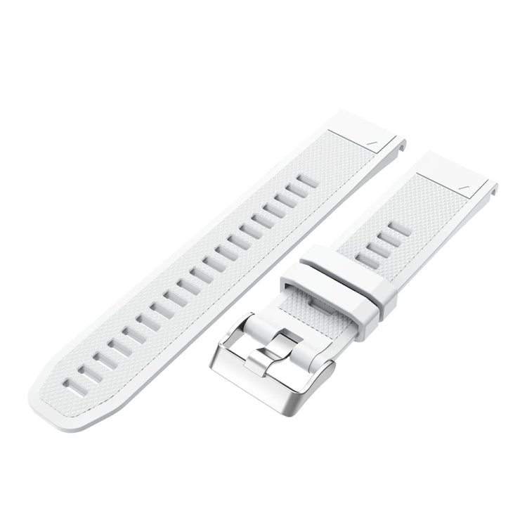 For Garmin Fenix 5 2pcs Silicone Watch Band with 2pcs Tempered Glass Film
