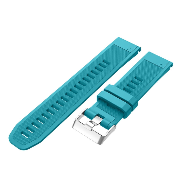 For Garmin Fenix 5 2pcs Silicone Watch Band with 2pcs Tempered Glass Film