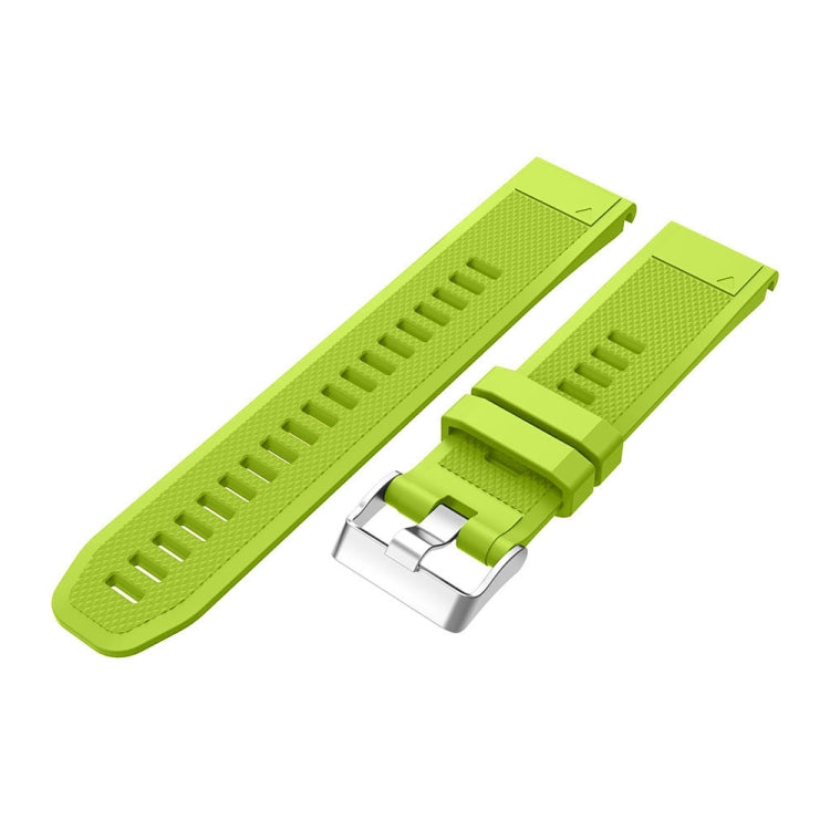 For Garmin Fenix 5 2pcs Silicone Watch Band with 2pcs Tempered Glass Film