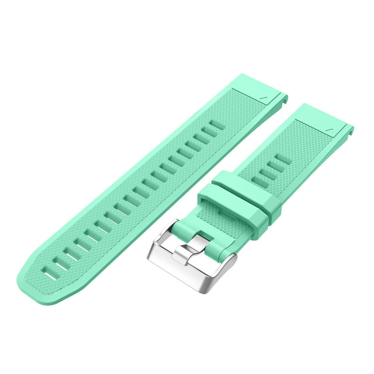 For Garmin Fenix 5 2pcs Silicone Watch Band with 2pcs Tempered Glass Film