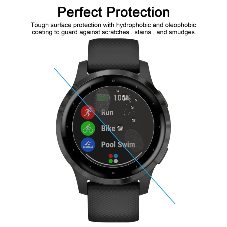For Garmin Vivoactive 4S 0.26mm 2.5D 9H Watch Tempered Glass Film Screen Protector