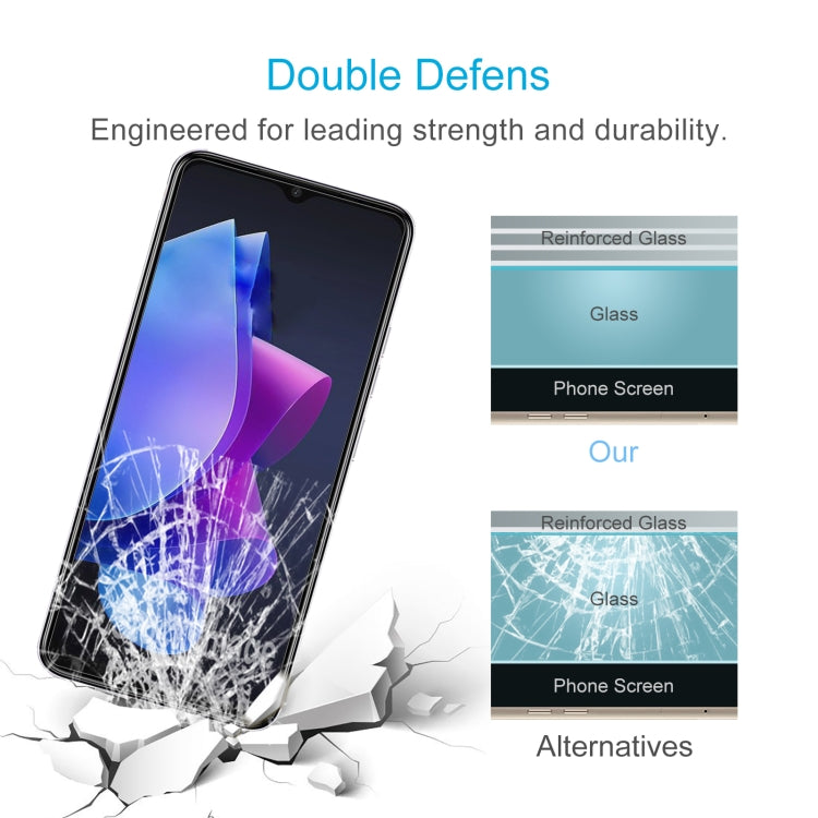 For TECNO Pop 7 Pro 50pcs 0.26mm 9H 2.5D Tempered Glass Film