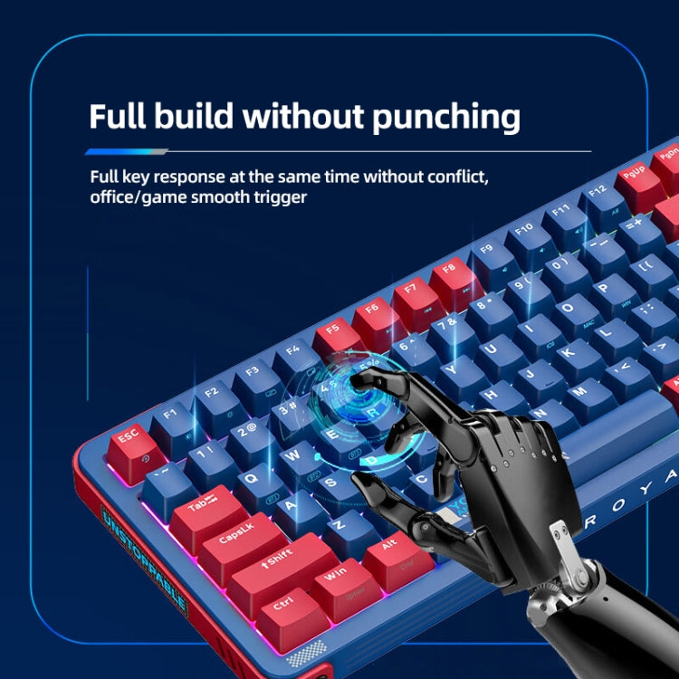 FOETOR Y98 Wireless 2.4G Multi-bluetooth Charging Gaming Keyboard