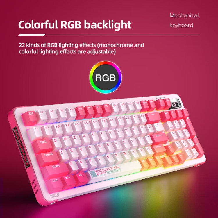 FOETOR Y98 Wireless 2.4G Multi-bluetooth Charging Gaming Keyboard