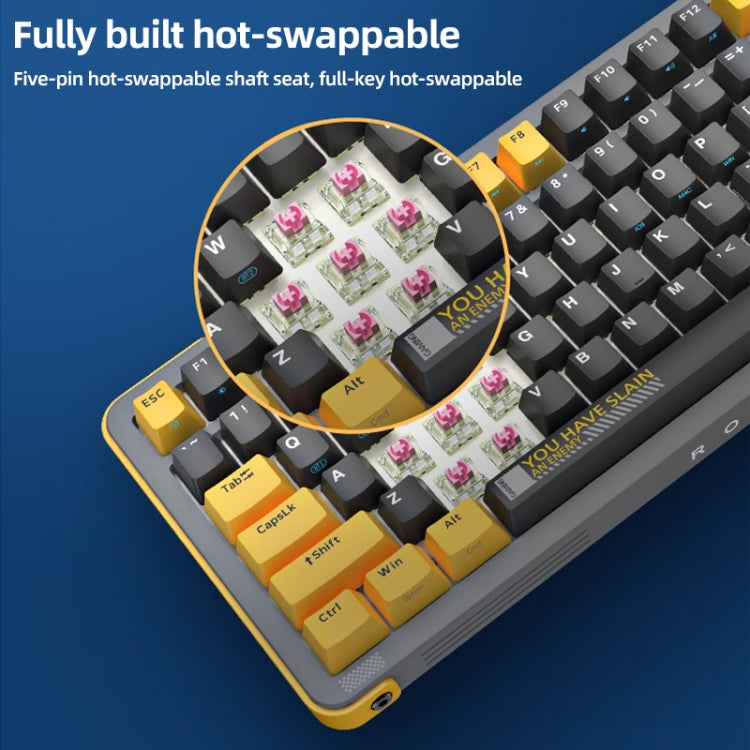 FOETOR Y98 Wireless 2.4G Multi-bluetooth Charging Gaming Keyboard