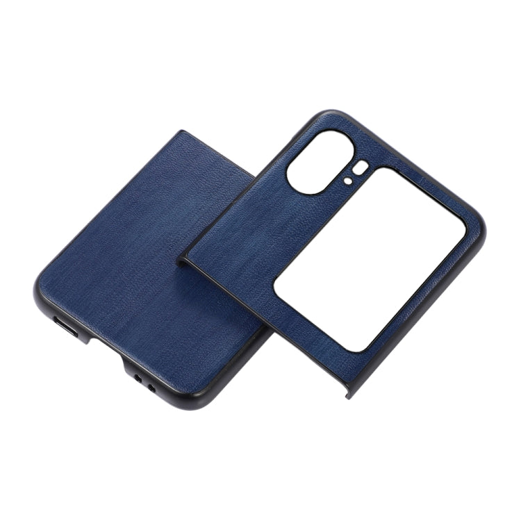 For OPPO Find N2 Flip Yellow Cow Texture PU Phone Case