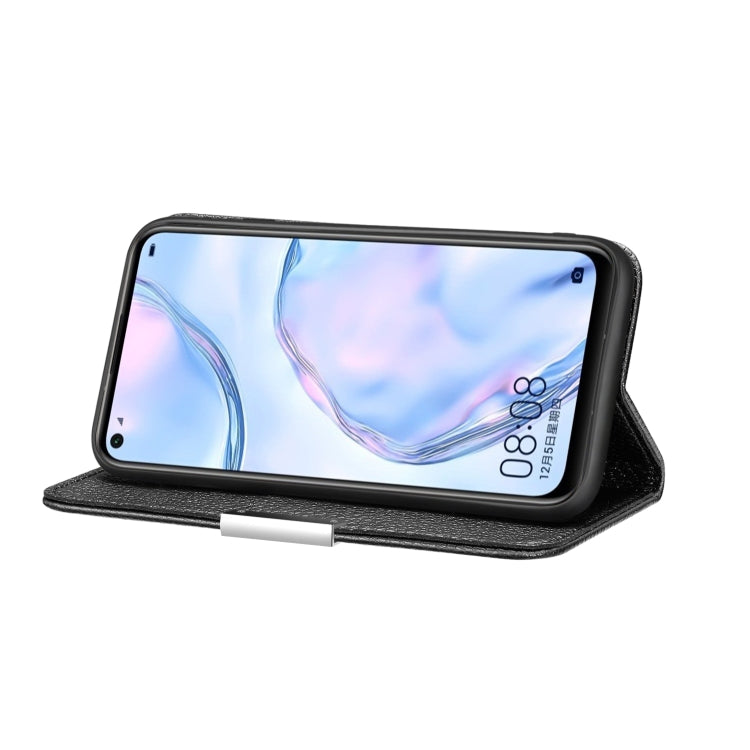 For Huawei P40 Lite Litchi Texture Solid Color Horizontal Flip Leather Case with Bracket & Card Slots & Wallet & Lanyard
