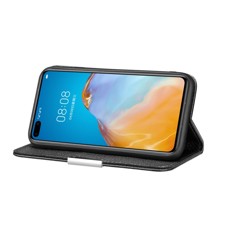 For Huawei P40 Pro Litchi Texture Solid Color Horizontal Flip Leather Case with Bracket & Card Slots & Wallet & Lanyard