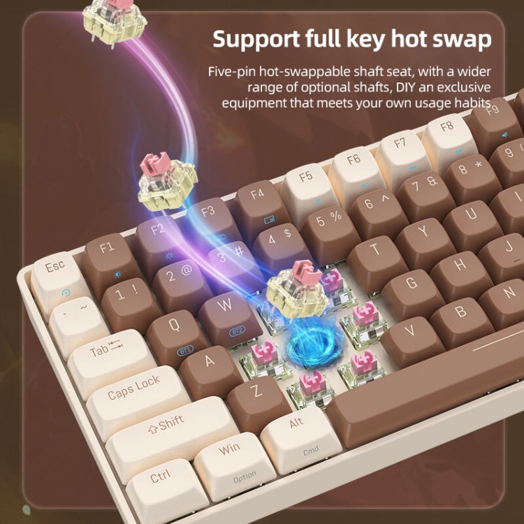 FOETOR R108 Wireless 2.4G Multi-bluetooth Charging Gaming Keyboard