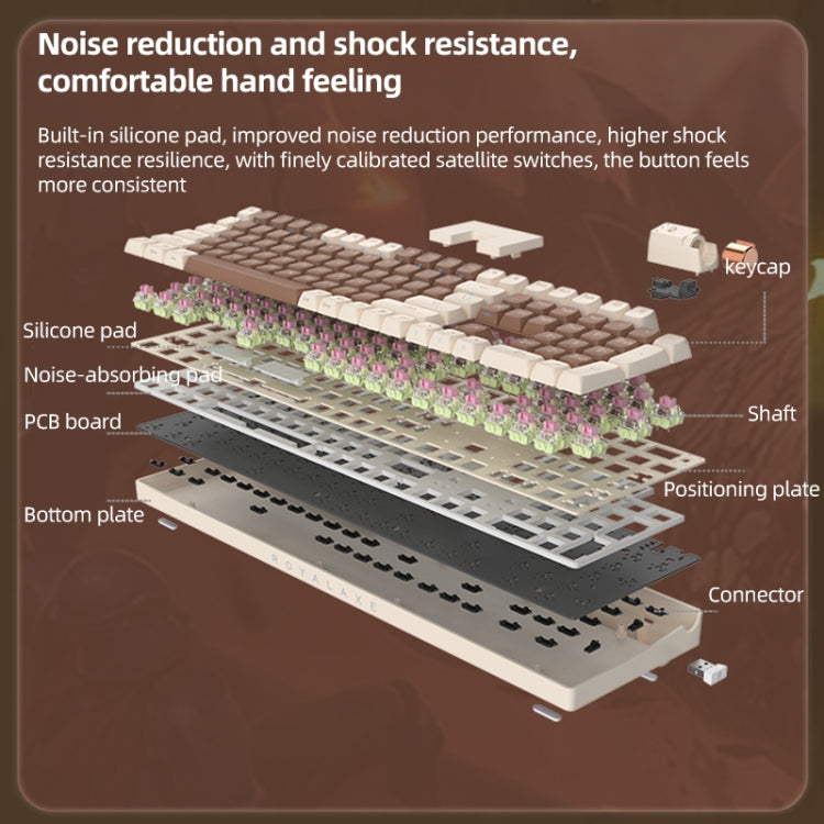 FOETOR R108 Wireless 2.4G Multi-bluetooth Charging Gaming Keyboard