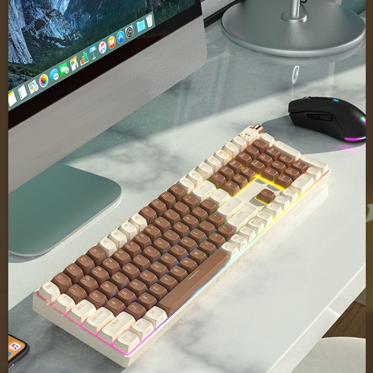 FOETOR R108 Wireless 2.4G Multi-bluetooth Charging Gaming Keyboard