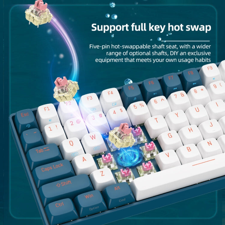 FOETOR R108 Wireless 2.4G Multi-bluetooth Charging Gaming Keyboard