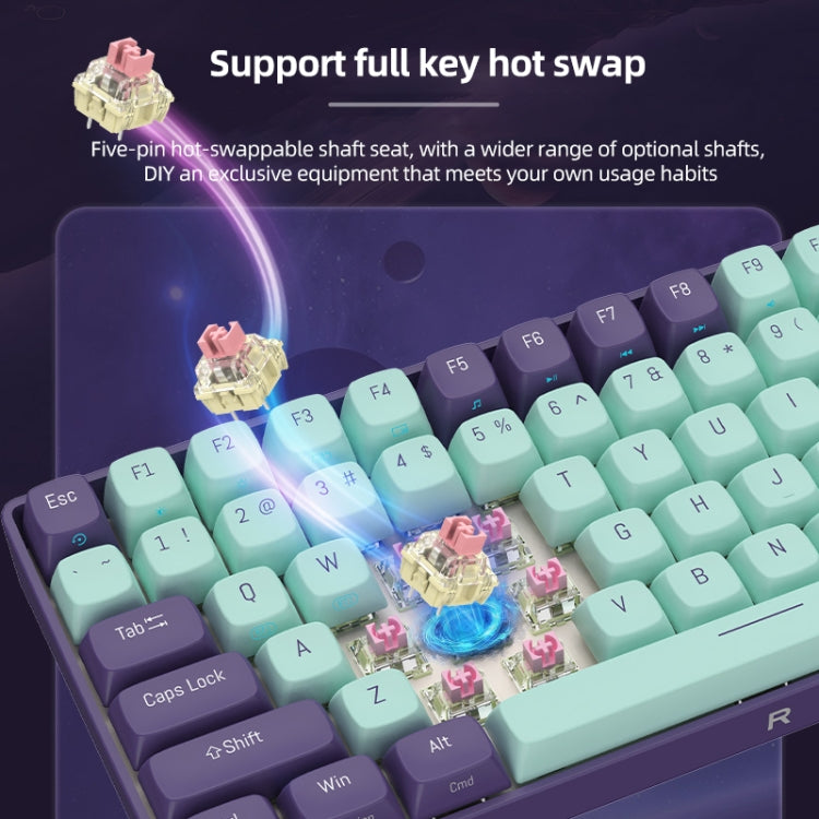 FOETOR R108 Wireless 2.4G Multi-bluetooth Charging Gaming Keyboard