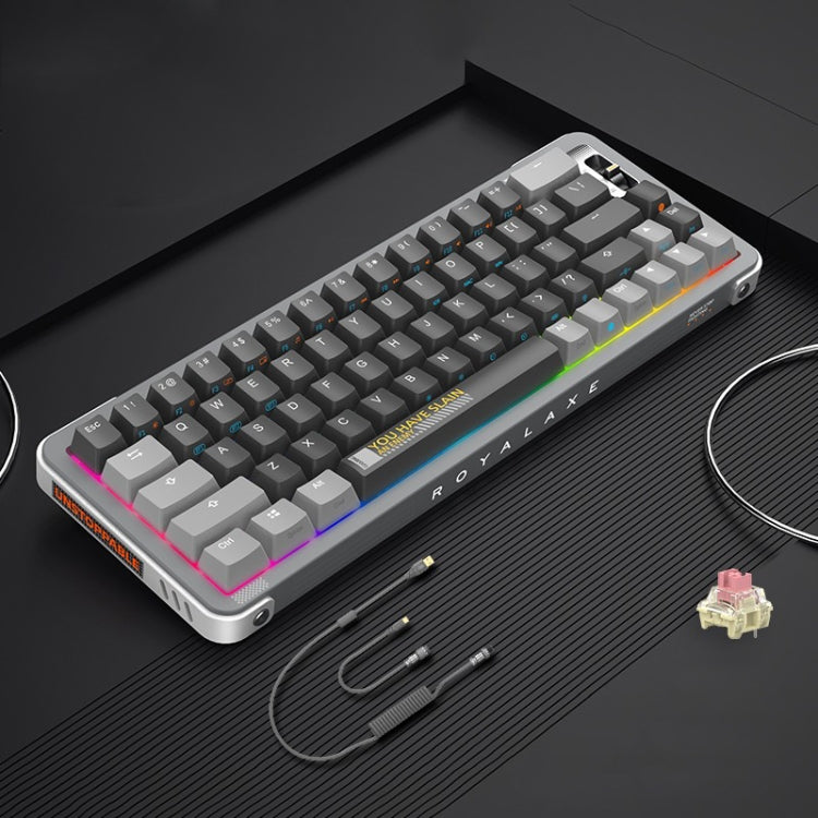 FOETOR Y68 Wireless 2.4G Multi-bluetooth Charging Gaming Keyboard