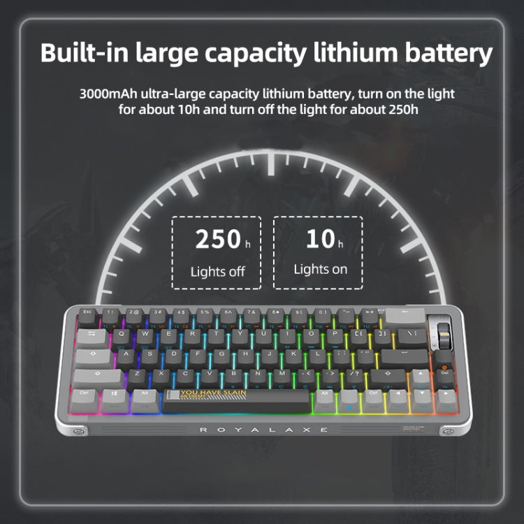 FOETOR Y68 Wireless 2.4G Multi-bluetooth Charging Gaming Keyboard