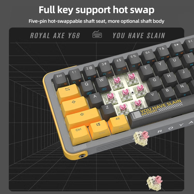 FOETOR Y68 Wireless 2.4G Multi-bluetooth Charging Gaming Keyboard