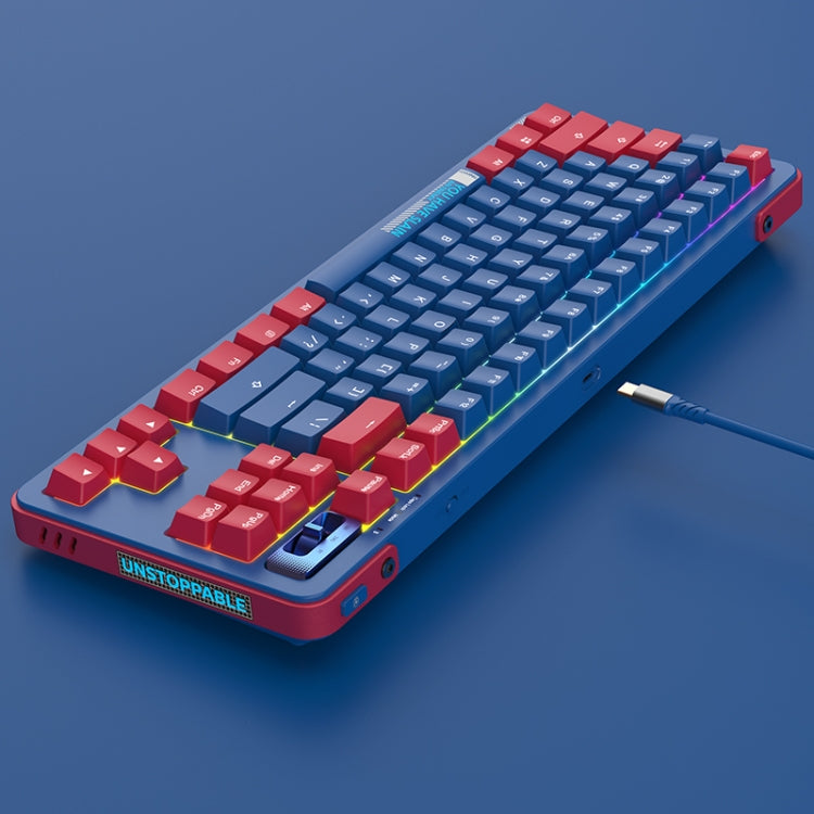 FOETOR Y87 Wireless 2.4G Multi-bluetooth Charging Gaming Keyboard