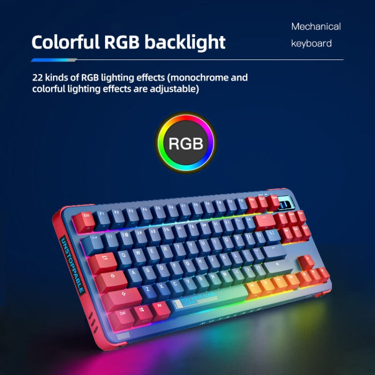 FOETOR Y87 Wireless 2.4G Multi-bluetooth Charging Gaming Keyboard