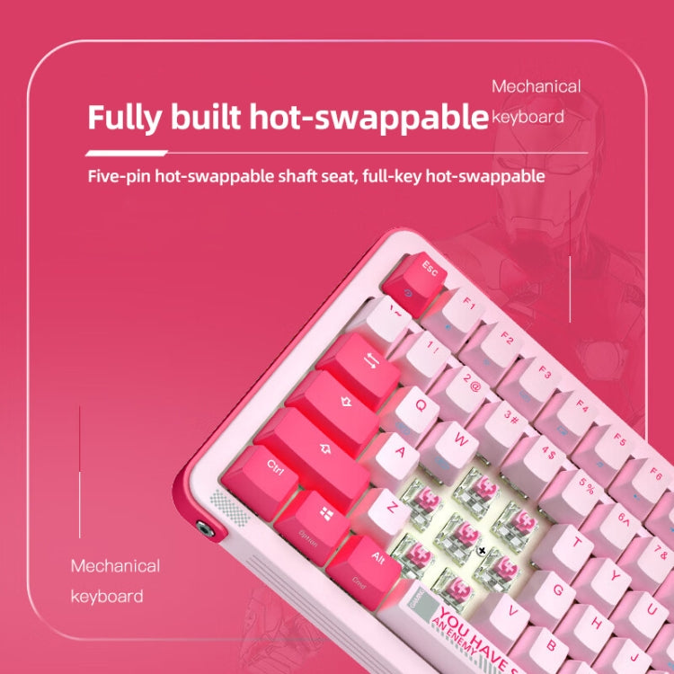 FOETOR Y87 Wireless 2.4G Multi-bluetooth Charging Gaming Keyboard