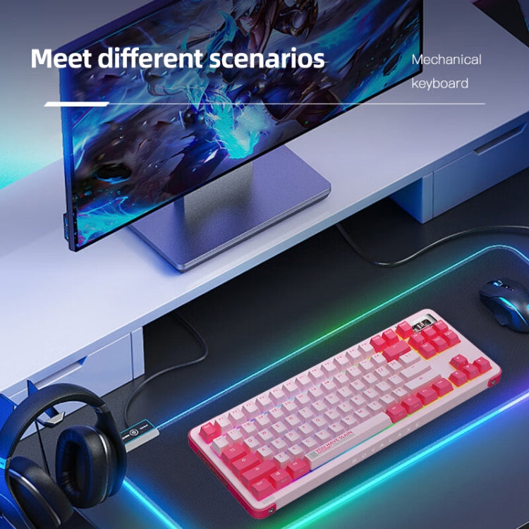 FOETOR Y87 Wireless 2.4G Multi-bluetooth Charging Gaming Keyboard
