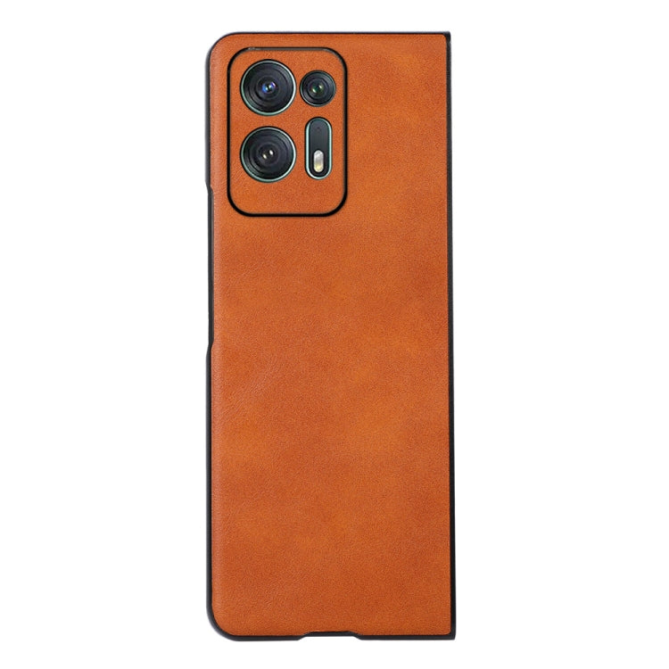 For OPPO Find N2 Cowhide Texture PU Phone Case