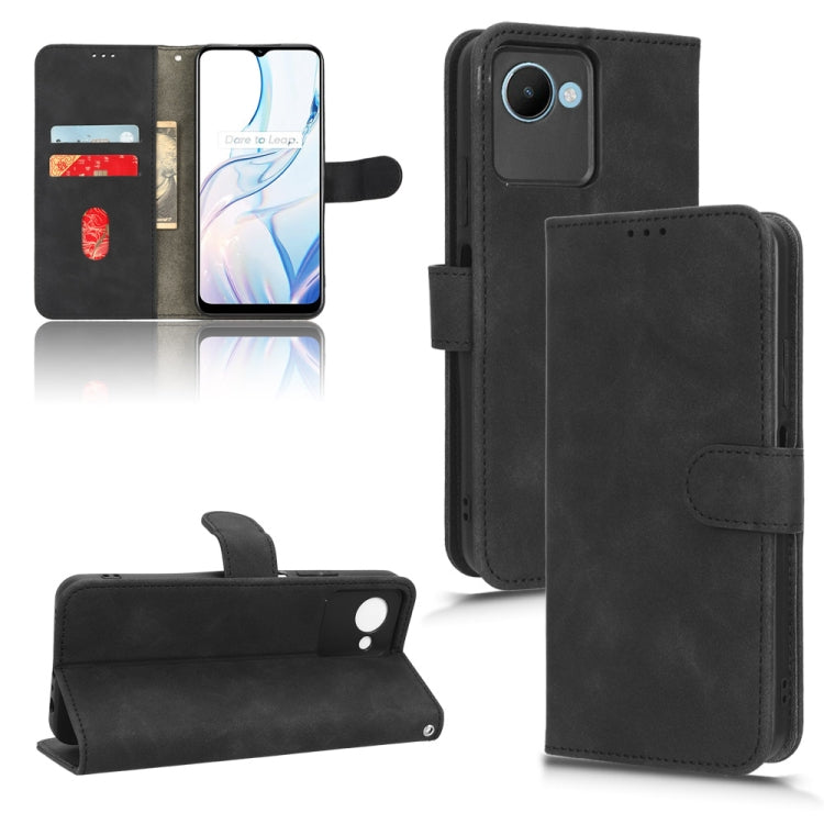 For Realme C30 / C33S Skin Feel Magnetic Flip Leather Phone Case