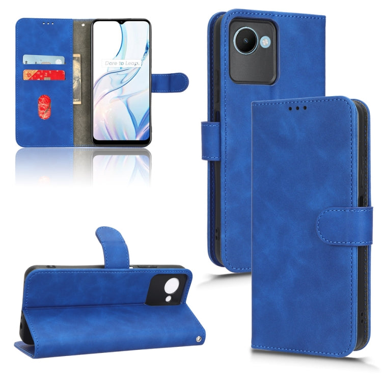 For Realme C30 / C33S Skin Feel Magnetic Flip Leather Phone Case
