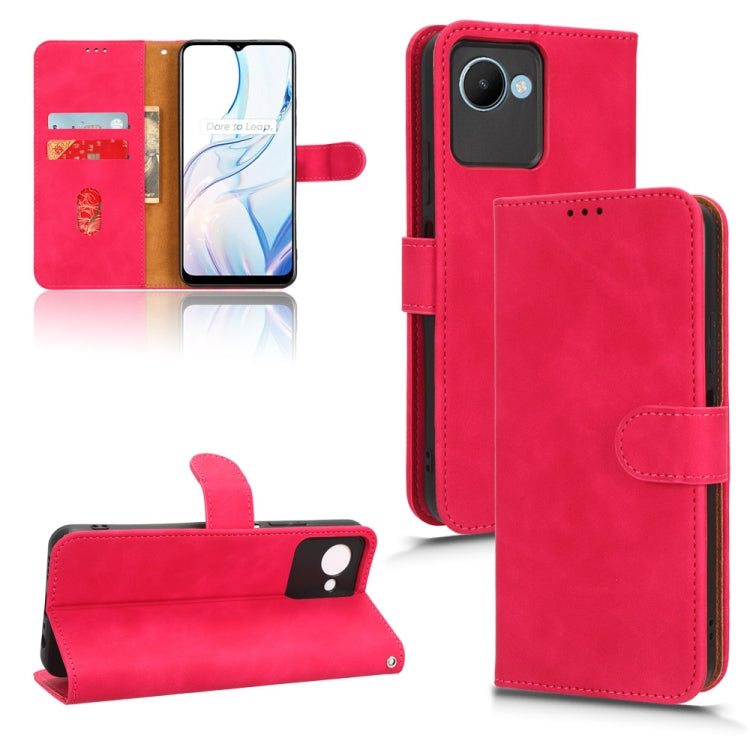 For Realme C30 / C33S Skin Feel Magnetic Flip Leather Phone Case
