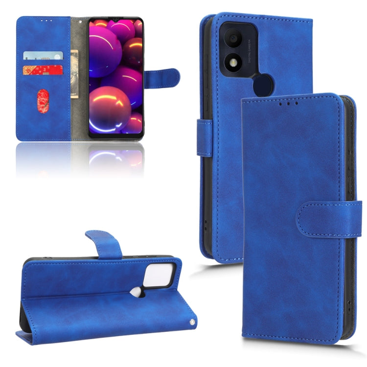 For TCL 305i Skin Feel Magnetic Flip Leather Phone Case