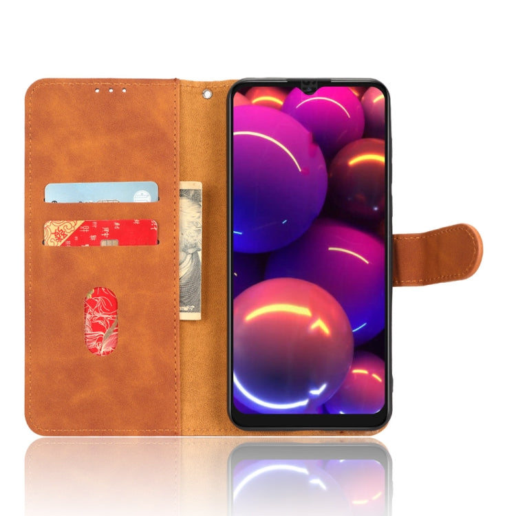 For TCL 305i Skin Feel Magnetic Flip Leather Phone Case