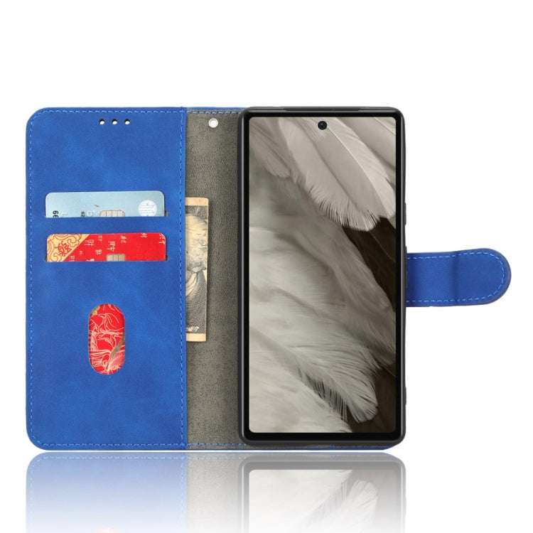 For Google Pixel 7a Skin Feel Magnetic Flip Leather Phone Case