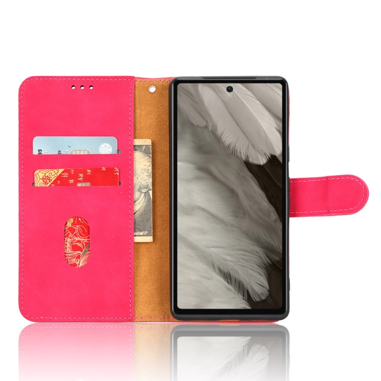 For Google Pixel 7a Skin Feel Magnetic Flip Leather Phone Case