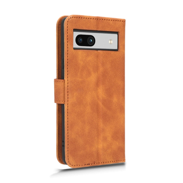 For Google Pixel 7a Skin Feel Magnetic Flip Leather Phone Case