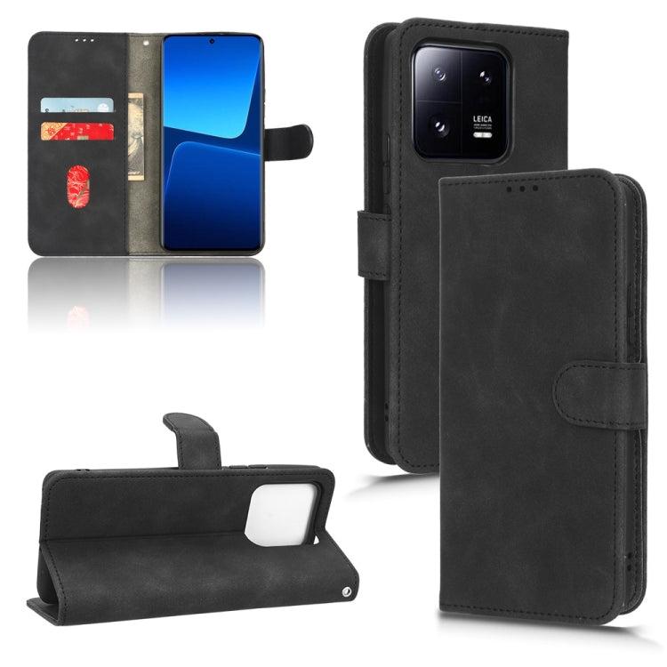 For Xiaomi 13 Pro Skin Feel Magnetic Flip Leather Phone Case