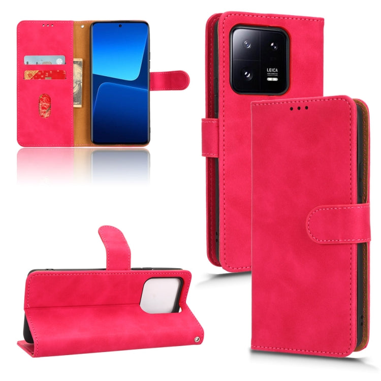 For Xiaomi 13 Pro Skin Feel Magnetic Flip Leather Phone Case