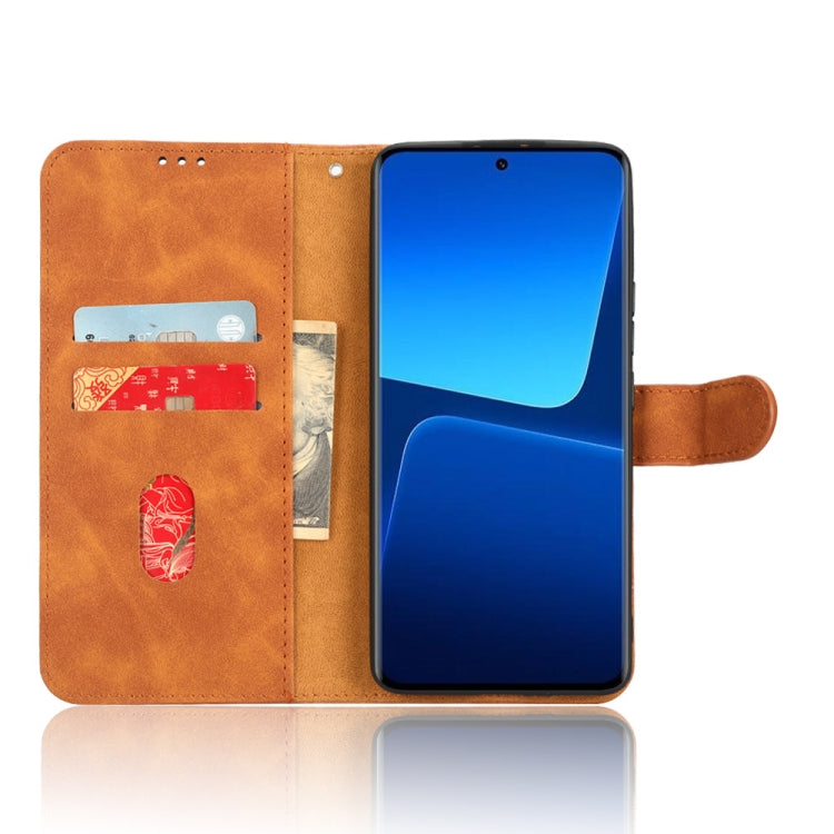 For Xiaomi 13 Pro Skin Feel Magnetic Flip Leather Phone Case