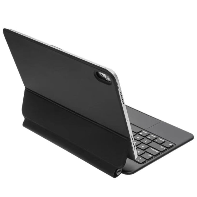 For iPad 10th Gen 10.9 2022 Bluetooth Keyboard Leather Case with Touch Pad(Black)