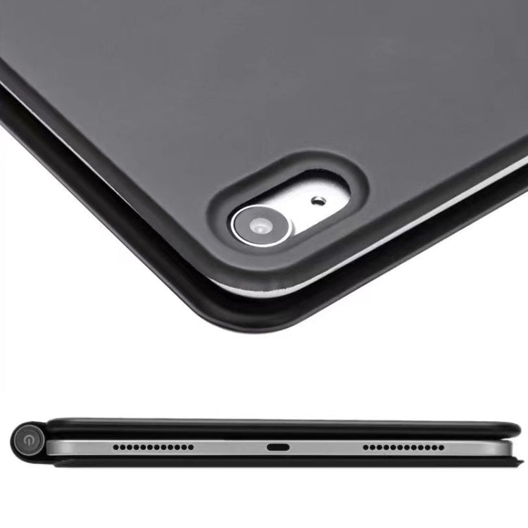 For iPad 10th Gen 10.9 2022 Bluetooth Keyboard Leather Case with Touch Pad(Black)